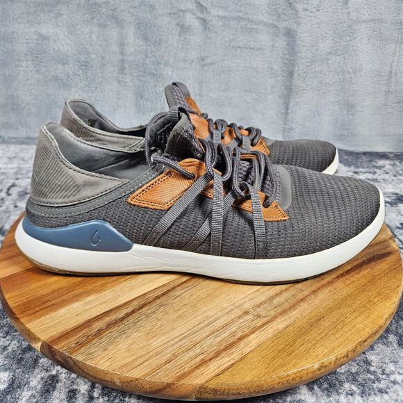 OluKai Mio Li Shoes Men\'s 9.5 Gray Brown Textile Lightweight Casual Sneakers main image 2